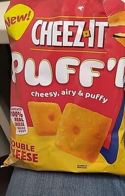 Cheez it puff'd cheddar