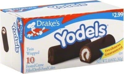 Frosted Creme Filled Devils Food Cakes