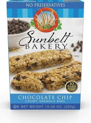 Chocolate Chip Chewy Granola Bars