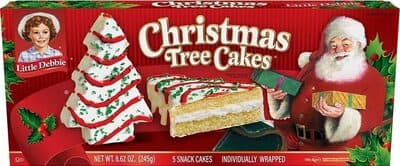 Christmas Tree Snack Cakes