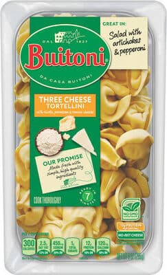 Three Cheese Tortellini with Ricotta, Parmesan & Romano Cheeses