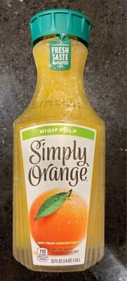 100% Pure Squeezed Pasteurized Orange Juice