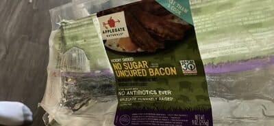 Applegate Naturals Uncured No Sugar Hickory Smoked Bacon
