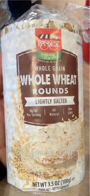 Lightly Salted Whole Grain Whole Wheat Rounds