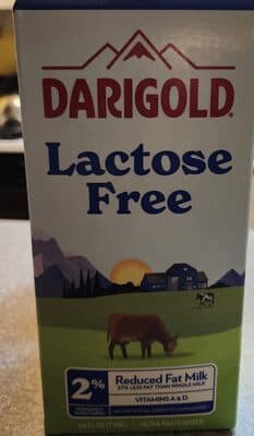 2% Reduced Fat Lactose Free Milk