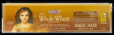 Whole Wheat Macaroni Angel Hair