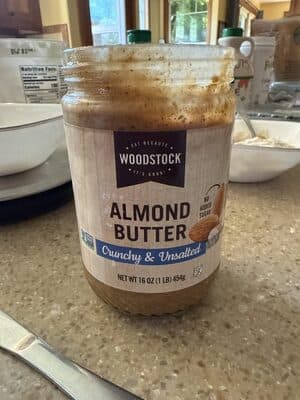 Crunchy & Unsalted Almond Butter