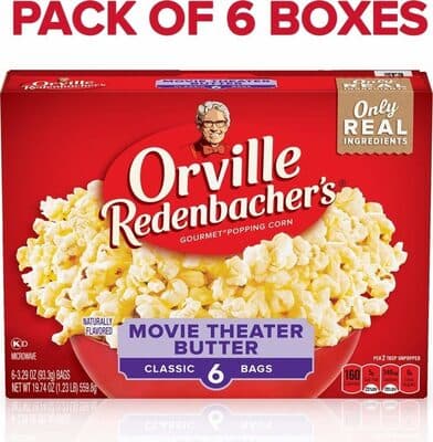 Classic Movie Theater Butter Gourmet Popping Corn Bags