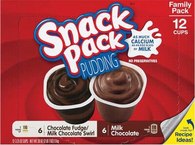 Milk Chocolate, Chocolate Fudge / Milk Chocolate Swirl Pudding