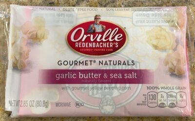 Gourmet Popping Corn, Garlic Butter & Sea Salt