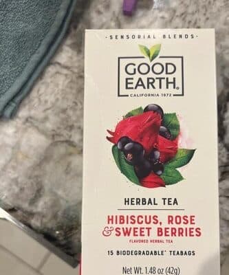 Hibiscus, Rose & Sweet Berries Flavored Herbal Biodegradable Teabags