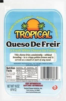 QUESO DE FREIR, A FRESH WHITE CHEESE FOR FRYING
