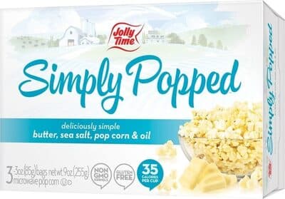 Butter, Sea Salt, Pop Corn & Oil Microwave Pop Corn