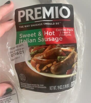 Sweet italian sausage