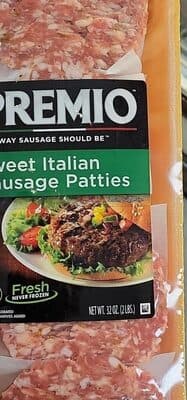 Sweet Italian Sausage Patties