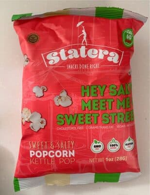 Sweet and salty popcorn kettle pop