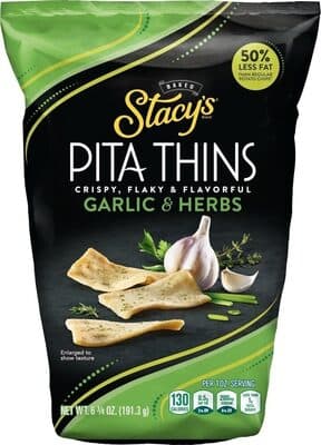 Garlic & Herbs Baked Pita Thins