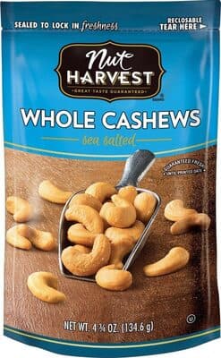 Sea Salted Whole Cashews