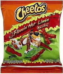 Crunchy cheese flavored snacks