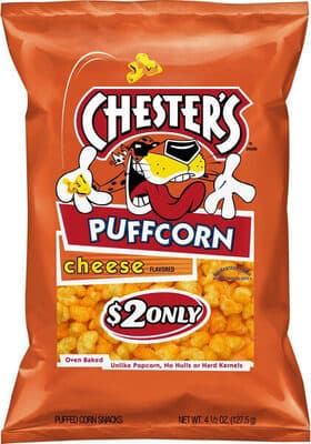 Puffcorn Cheese Flavored Puffed Corn Snacks