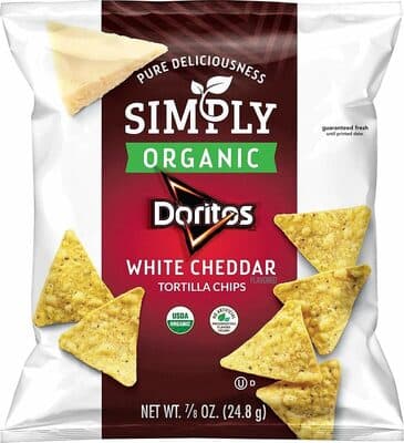 Doritos Simply Organic White Cheddar Flavored Tortilla Chips