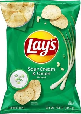 Sour Cream & Onion Flavored Potato Chips