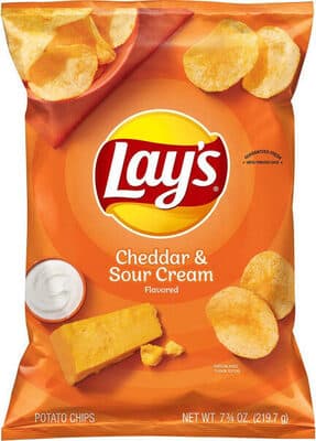Cheddar & Sour Cream Flavored Potato Chips