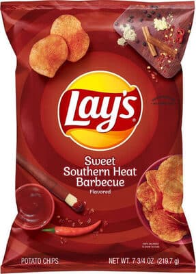 Sweet Southern Heat Barbecue Flavored Potato Chips