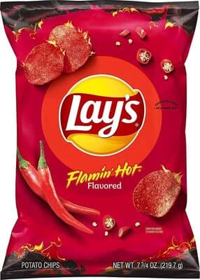 Flamin' Hot Flavored Potato Chips