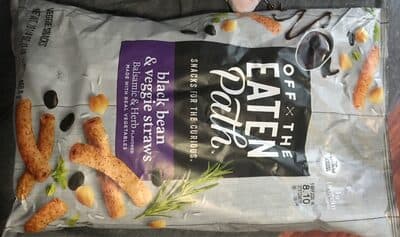 Balsamic & Herb Flavored Black Bean & Veggie Straws Snacks