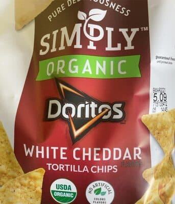 White Cheddar Flavored Organic Tortilla Chips