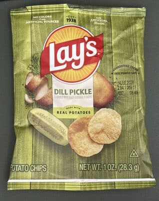 Dill Pickle Lay's Real Potatoes