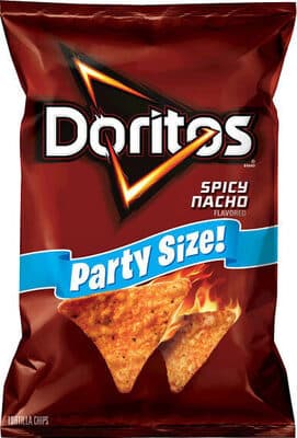 Spicy Nacho Flavored Tortilla Chips