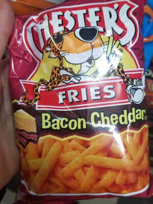 Bacon Cheddar Fries Flavored Corn & Potato Snacks