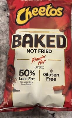Cheetos Baked Flamin' Hot Cheese Flavored Snacks