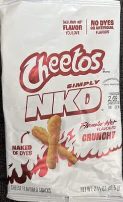 Cheetos Simply NKD Flamin' Hot Flavored Crunchy Cheese Flavored Snacks