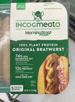 Original 100% Plant Protein Bratwurst