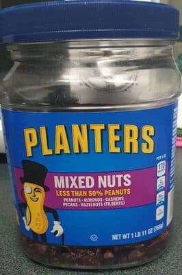 Mixed Nuts Peanuts, Almonds, Cashews, Pecans, Hazelnuts (Filberts)