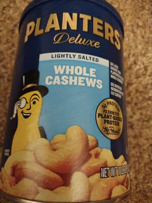 Lightly Salted Whole Cashews