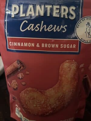 planters cinnamon and brown sugar cashews