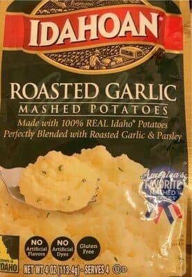 Roasted Garlic Mashed Potatoes with Parsley