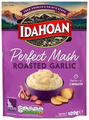 Perfect mash roasted garlic