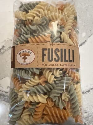 SEVERINO HOMEMADE PASTA, FUSILLI TRICOLOR PASTA RUSTICA