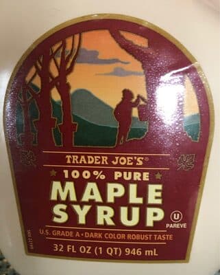 100% pure maple syrup