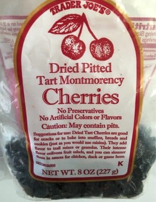 Trader Joe's, Dried Pitted Tart Montmorency Cherries