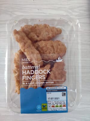 Battered Haddock Fingers