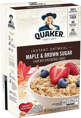 Maple & Brown Sugar Flavor Instant Oatmeal