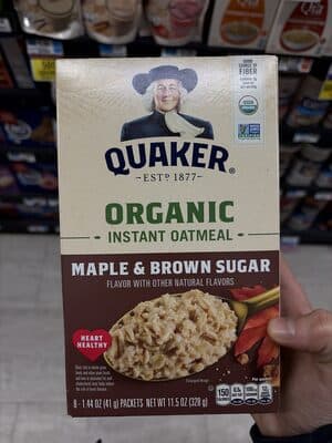 Maple & Brown Sugar Flavor Organic Instant Oatmeal