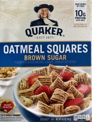 Brown Sugar Flavor Oatmeal Squares Crunchy Oat Cereal