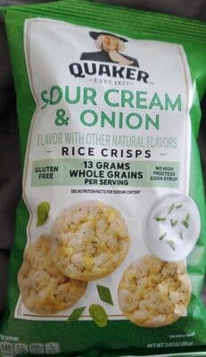 Sour Cream & Onion Flavor Rice Crisps